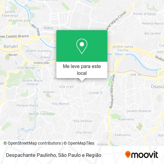 Despachante Paulinho mapa