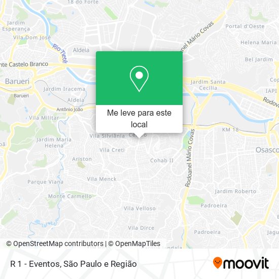 R 1 - Eventos mapa