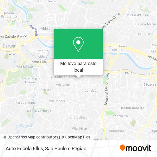 Auto Escola Ellus mapa