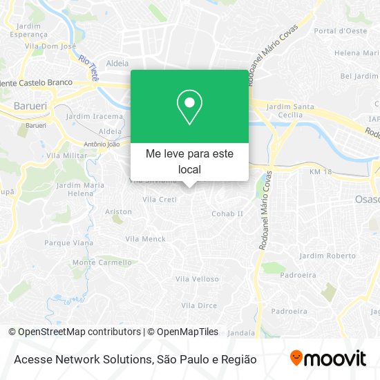 Acesse Network Solutions mapa
