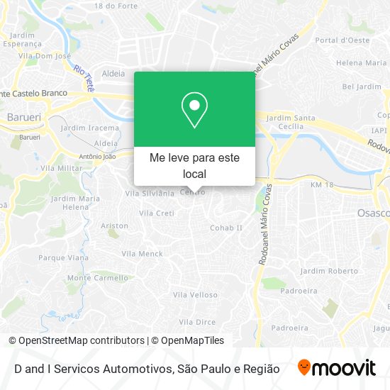 D and I Servicos Automotivos mapa