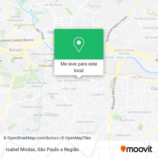 Isabel Modas mapa