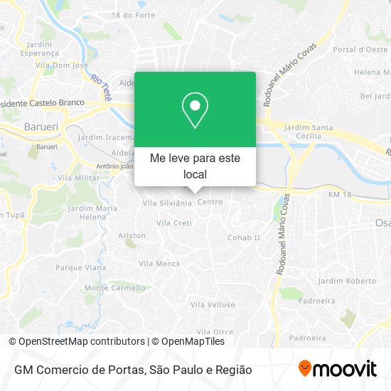 GM Comercio de Portas mapa