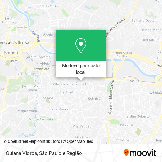 Guiana Vidros mapa