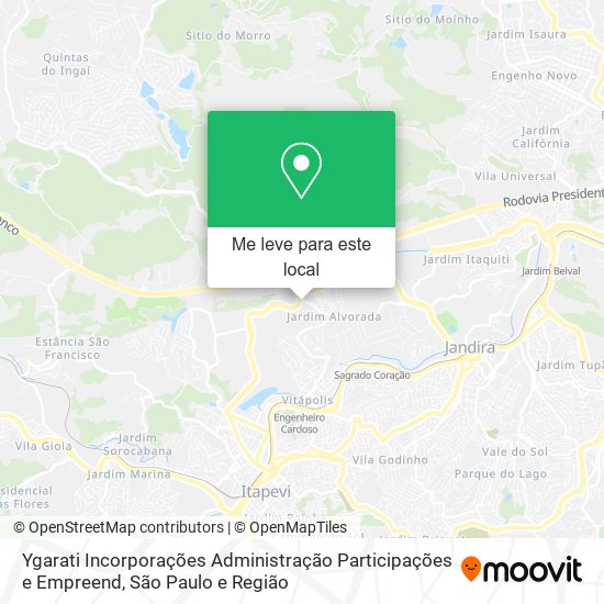 Ygarati Incorporações Administração Participações e Empreend mapa