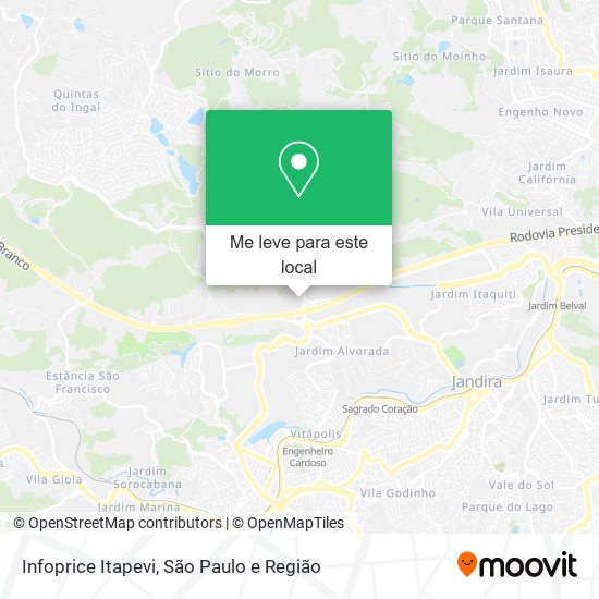 Infoprice Itapevi mapa