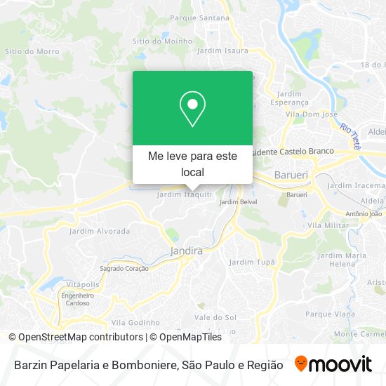 Barzin Papelaria e Bomboniere mapa