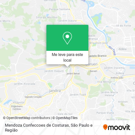 Mendoza Confeccoes de Costuras mapa