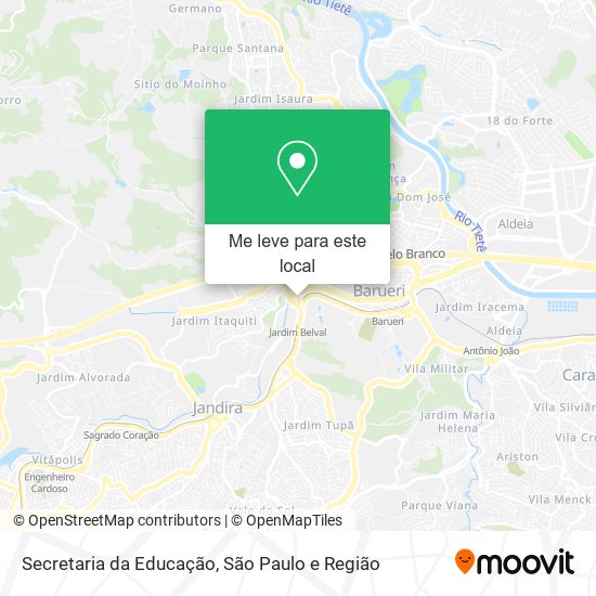 Secretaria da Educação mapa