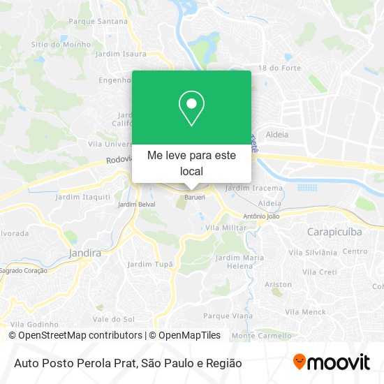 Auto Posto Perola Prat mapa