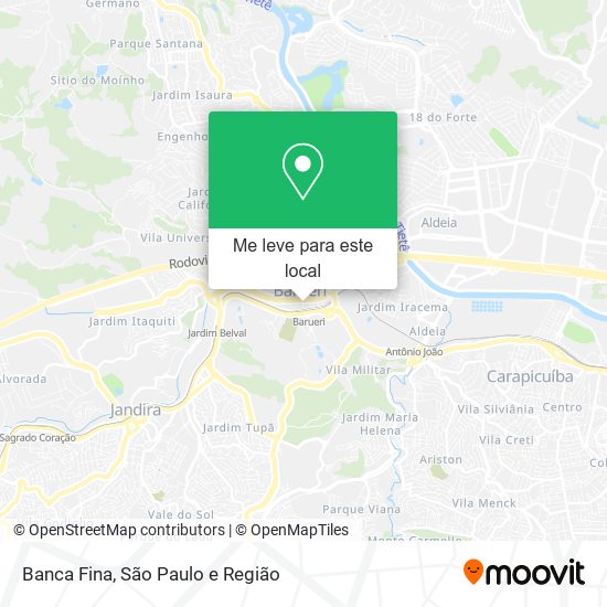 Banca Fina mapa