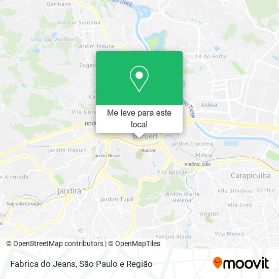 Fabrica do Jeans mapa