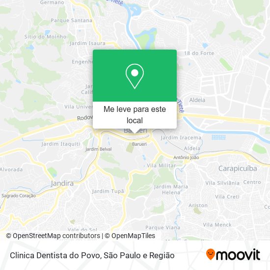 Clinica Dentista do Povo mapa