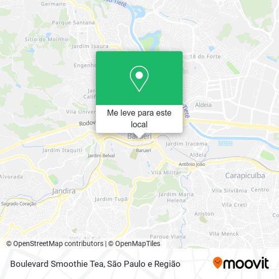 Boulevard Smoothie Tea mapa