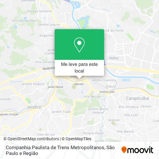 Companhia Paulista de Trens Metropolitanos mapa