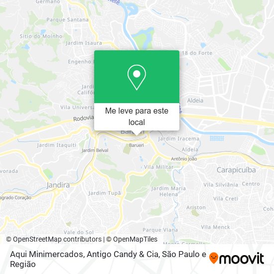 Aqui Minimercados, Antigo Candy & Cia mapa