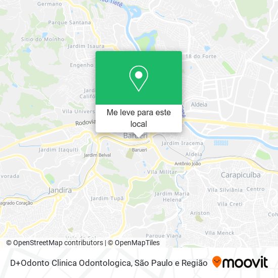 D+Odonto Clinica Odontologica mapa
