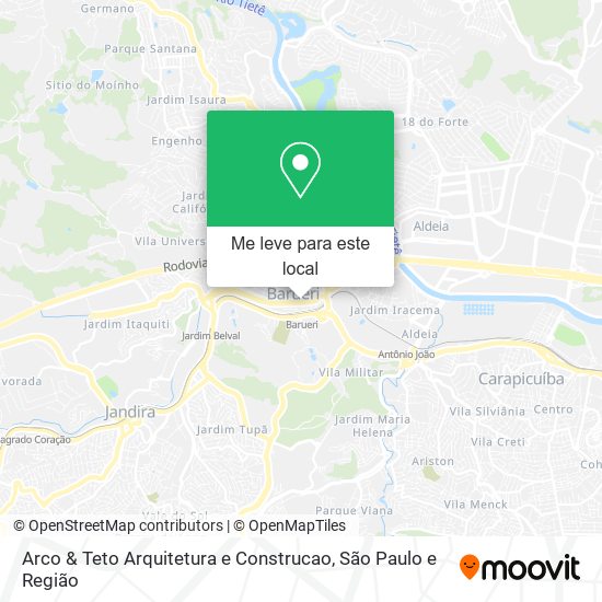 Arco & Teto Arquitetura e Construcao mapa