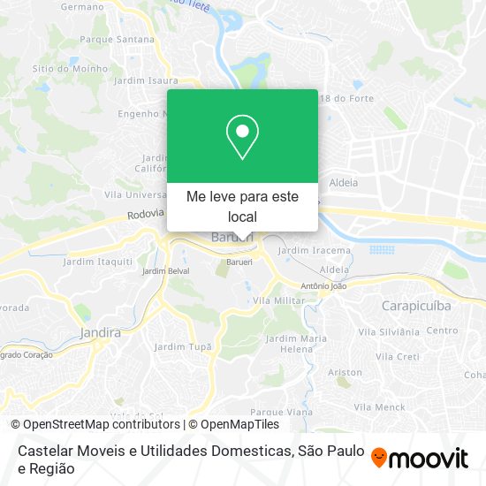 Castelar Moveis e Utilidades Domesticas mapa