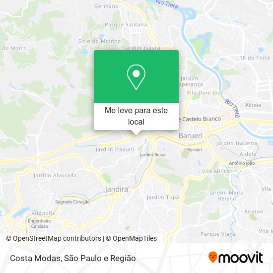 Costa Modas mapa
