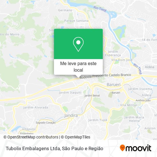 Tubolix Embalagens Ltda mapa