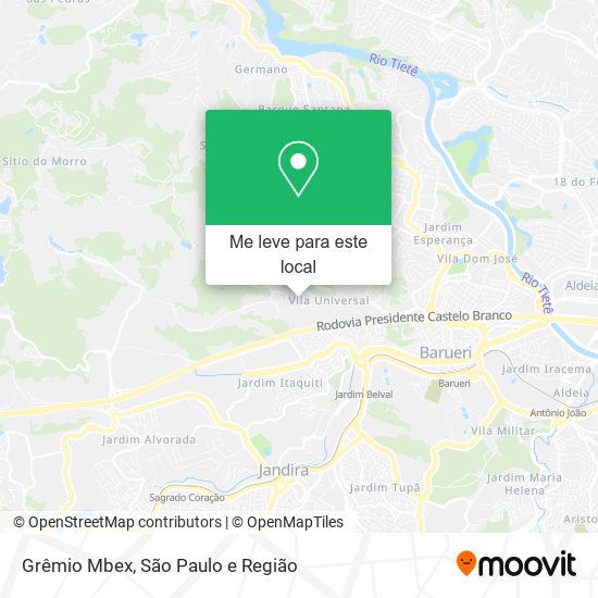 Grêmio Mbex mapa