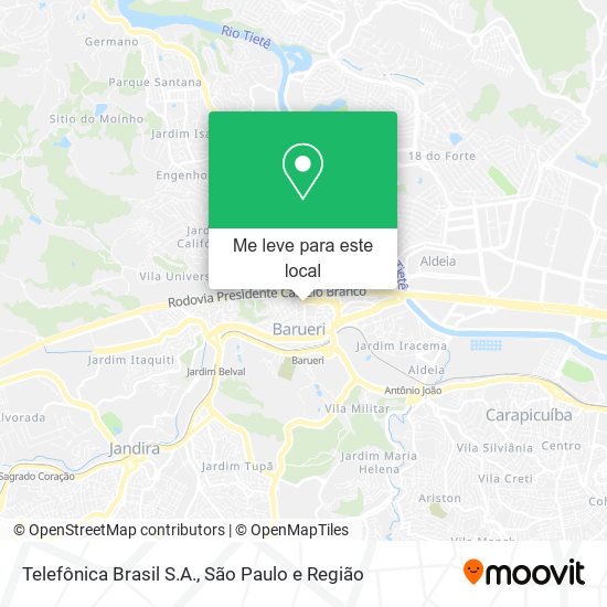 Telefônica Brasil S.A. mapa