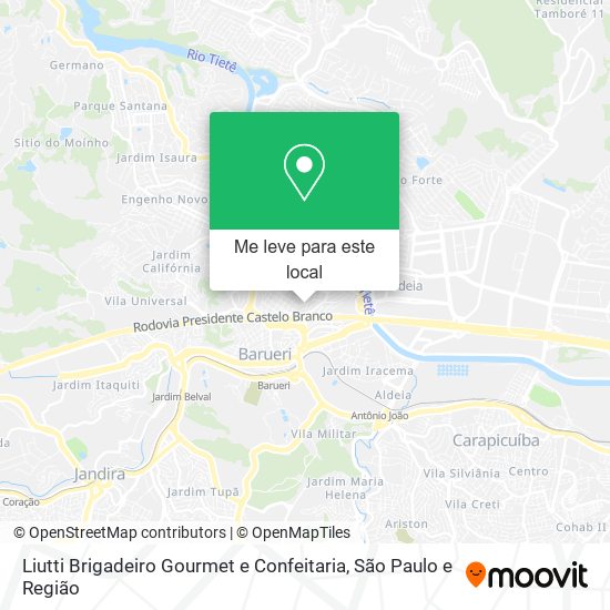 Liutti Brigadeiro Gourmet e Confeitaria mapa