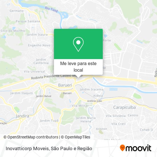 Inovatticorp Moveis mapa