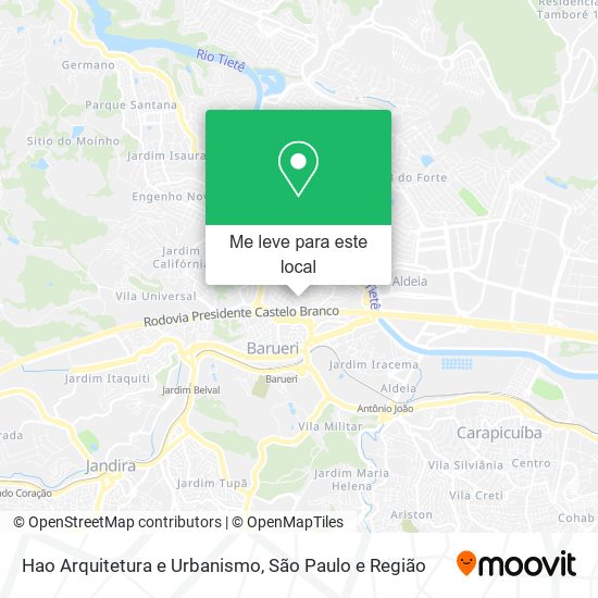 Hao Arquitetura e Urbanismo mapa