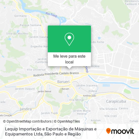 Lequip Importação e Exportação de Máquinas e Equipamentos Ltda mapa