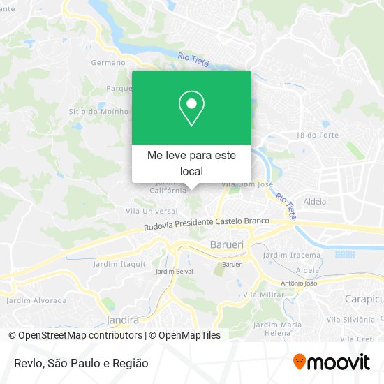 Revlo mapa