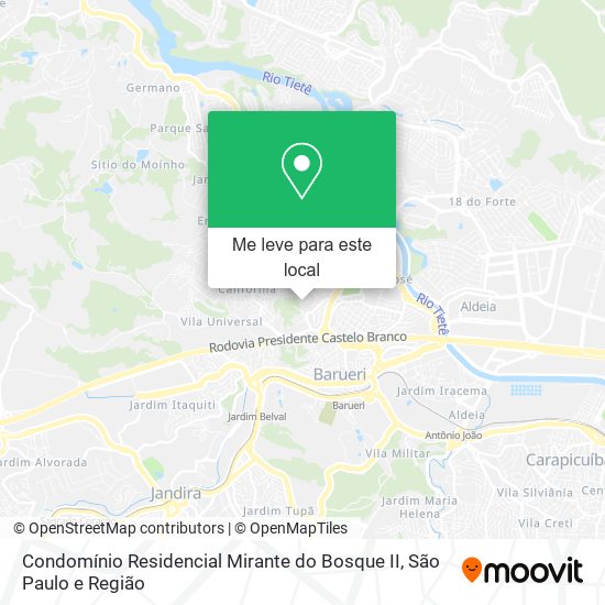 Condomínio Residencial Mirante do Bosque II mapa
