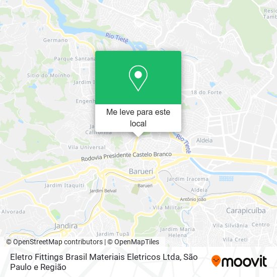 Eletro Fittings Brasil Materiais Eletricos Ltda mapa