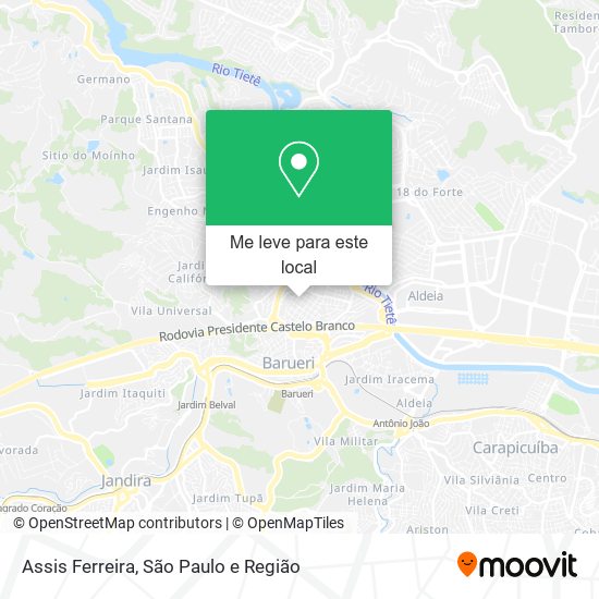 Assis Ferreira mapa