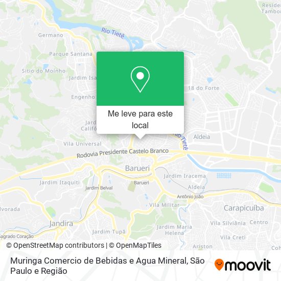 Muringa Comercio de Bebidas e Agua Mineral mapa