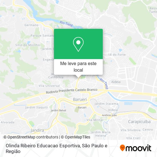 Olinda Ribeiro Educacao Esportiva mapa