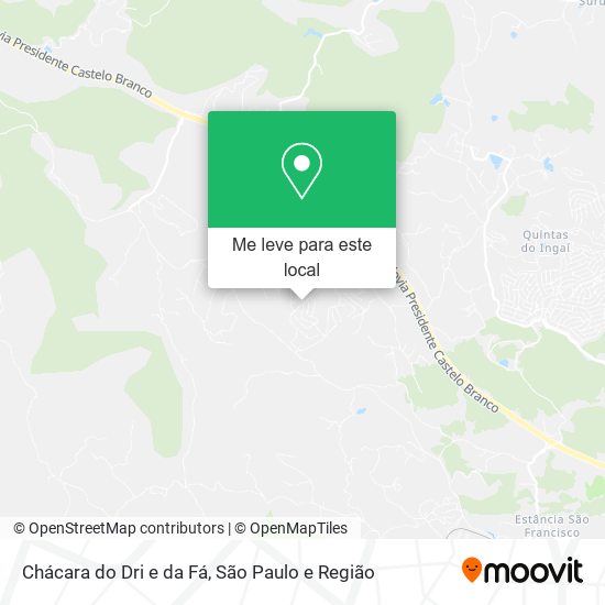 Chácara do Dri e da Fá mapa