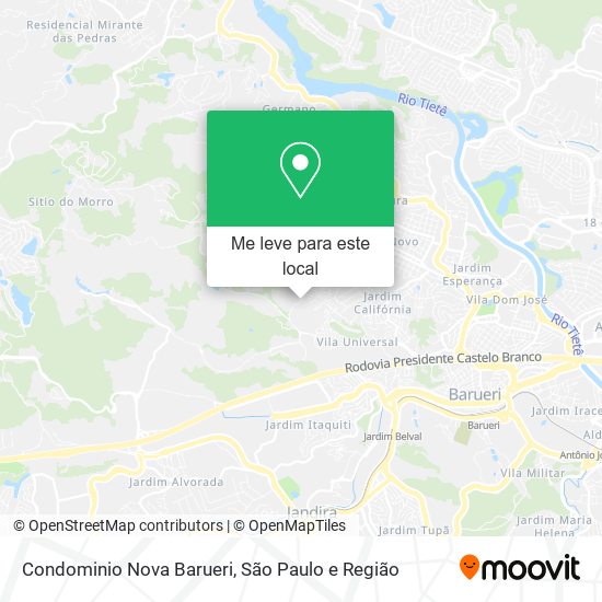 Condominio Nova Barueri mapa