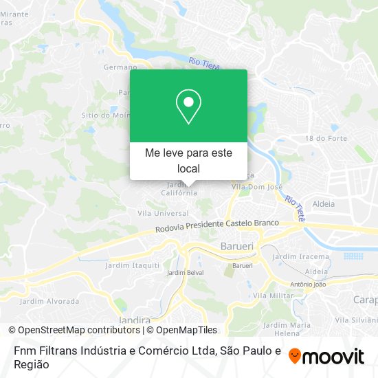 Fnm Filtrans Indústria e Comércio Ltda mapa