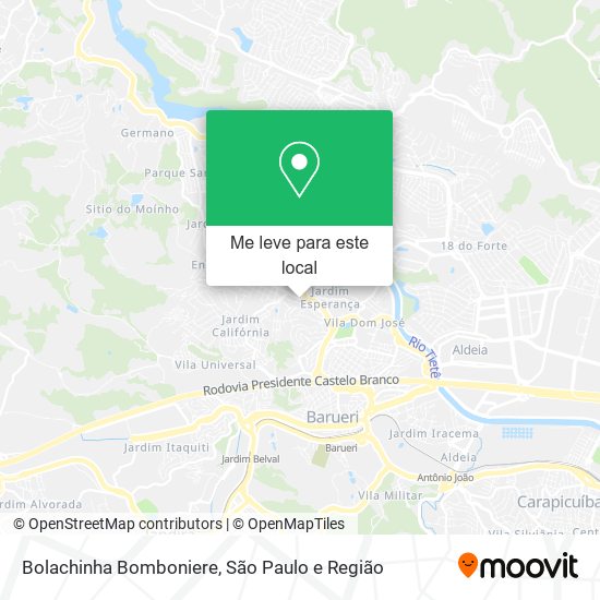 Bolachinha Bomboniere mapa