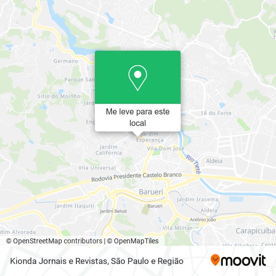 Kionda Jornais e Revistas mapa