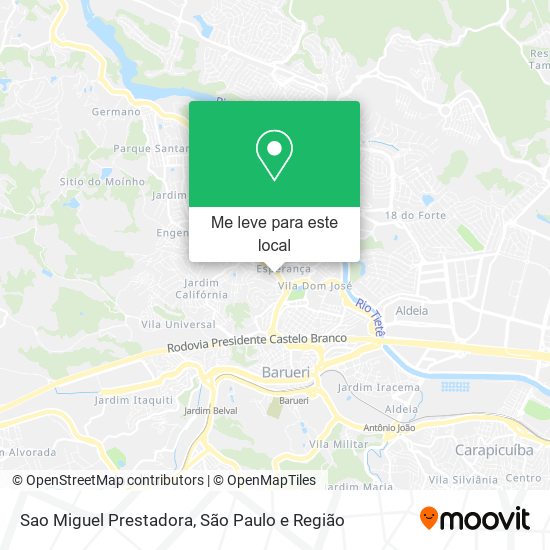 Sao Miguel Prestadora mapa