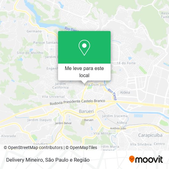 Delivery Mineiro mapa
