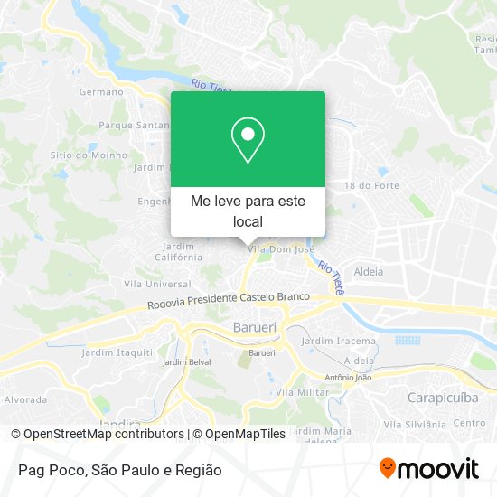 Pag Poco mapa