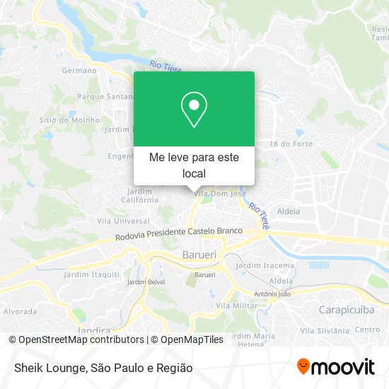 Sheik Lounge mapa