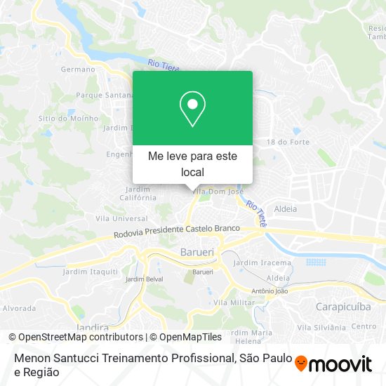 Menon Santucci Treinamento Profissional mapa