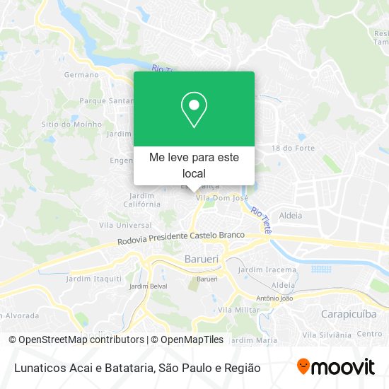 Lunaticos Acai e Batataria mapa