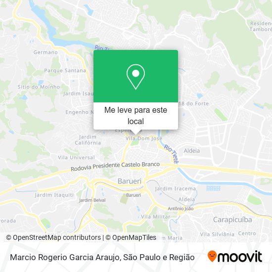 Marcio Rogerio Garcia Araujo mapa