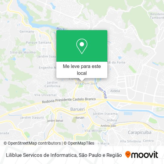 Liliblue Servicos de Informatica mapa